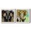 Majestic Encounter - Ensemble de 2 peintures sur toile encadrées-687279699-687279662