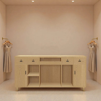Bureau de réception rétro, réception commerciale pour les magasins de détail, les salons et les bureaux, utilisable comme comptoir de caisse, aucun assemblage requis