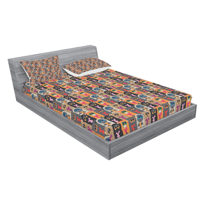 Microfiber Sheet Set, Queen Sheet Set with Fitted Sheet
