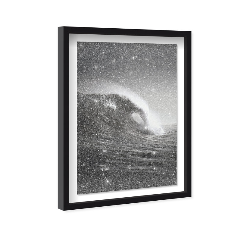Tectonic Flow II Print by Oliver Gal, 16.5"H x 11.5"W, Black Shadowbox