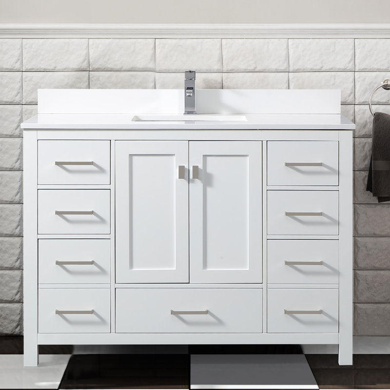 Ensemble de meuble-lavabo simple 49 po Mccaslin, Blanc