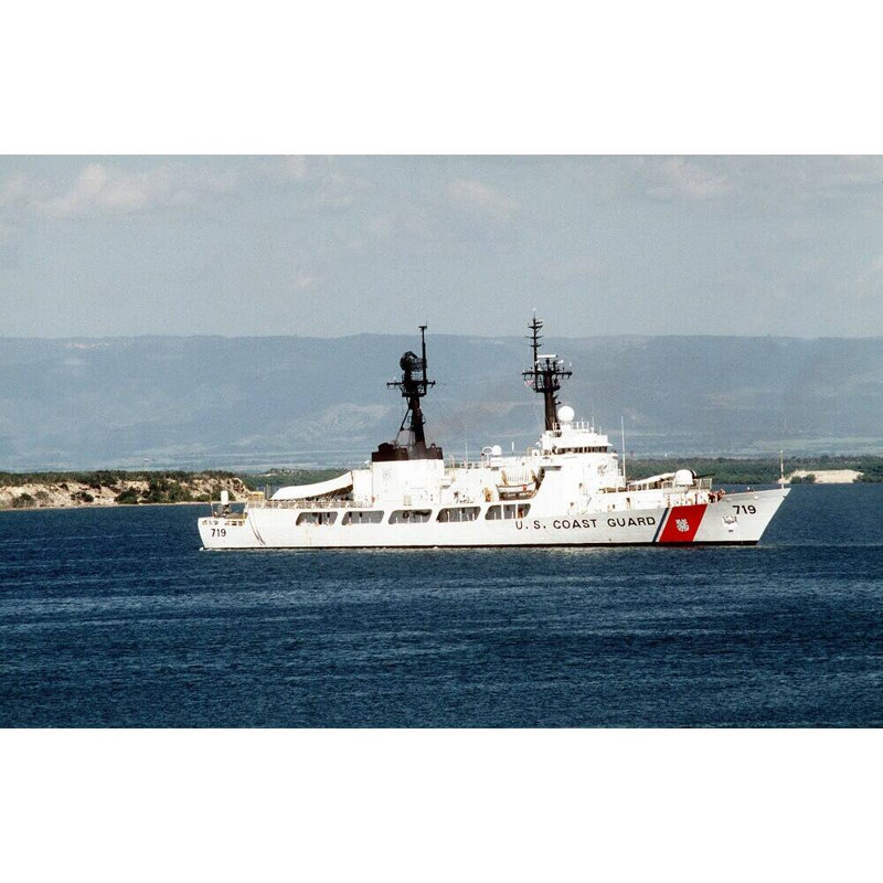 USCGC Boutwell WHEC-719 Ship Model, 10" H x 30" W x 5" D