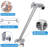 Chrome 10" Square Rainfall & High Pressure Stainless Steel Bath Shower head