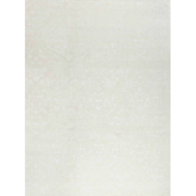 Tapis blanc de haute qualité noué à la main