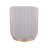 Two-Toned Ottoman With Storage Or Vanity Stool, Taupe
