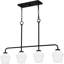 Sirkka 4-Light Brushed Nickel Island Light-17866224