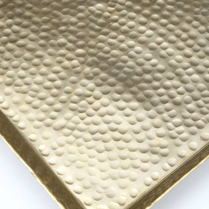 Plateau décoratif | Plateaux luxueux en métal doré | 17 po x 9 po