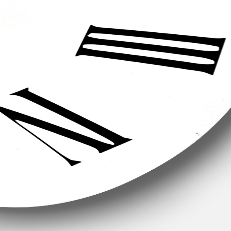 Fuchia VIntage Flower - Horloge murale traditionnelle, Surdimensionné