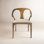Chaise de salle à manger rembourrée en bois massif Downham