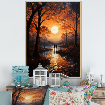 " Romantic Landscape Sunset Serenade I "