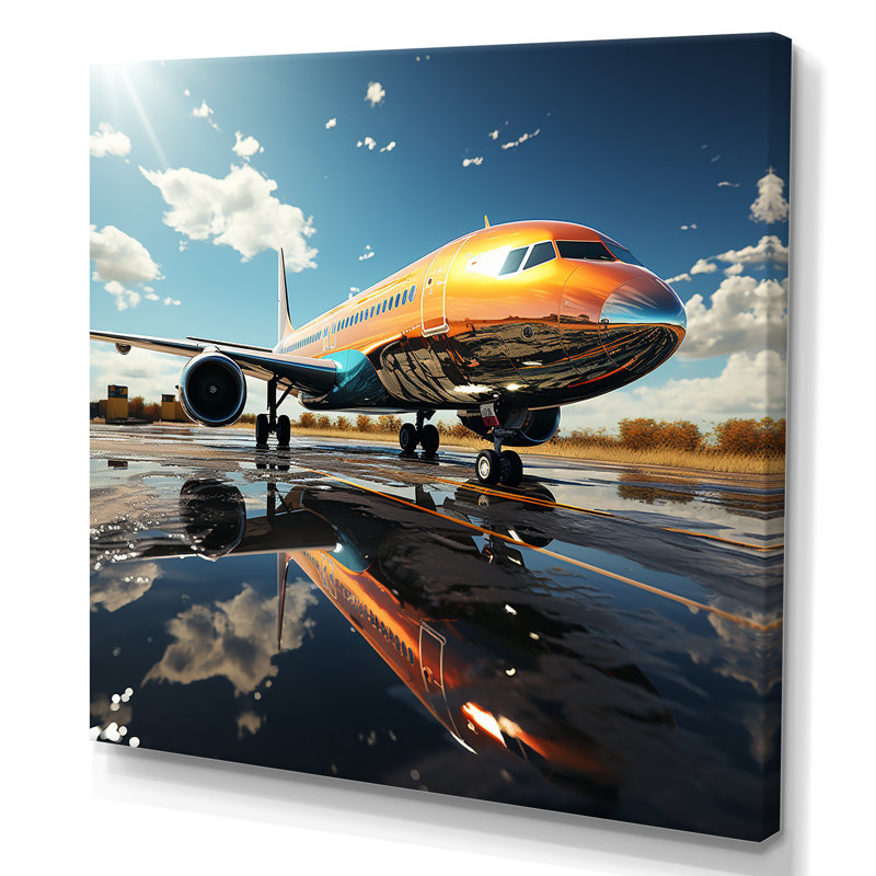 Reproduction sur toile, "Avions, derniers contrôles", Toile tendue, H 30 po x l 30 po