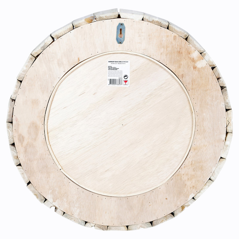 Pretor Wood Flat Wall Mirror
