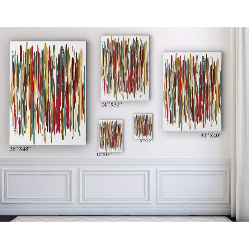 Premium Gallery «Colorful Moment V4», reproduction d'art sur toile tendue, H 12 po x l 8 po x P 1 po