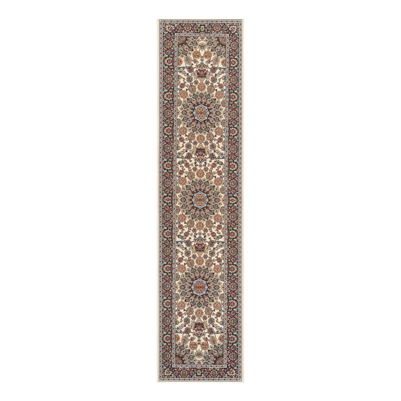 Tapis intérieur / extérieur en polypropylène tissé à la machine en brun / beige Oriental Machinee