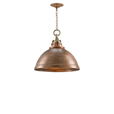 Admiral 1 - Light Copper/Antique Brass Single Pendant