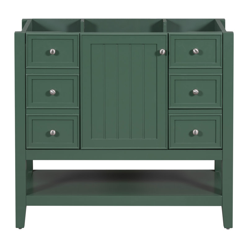 Base de meuble-lavabo simple 35,5 po seulement, Vert