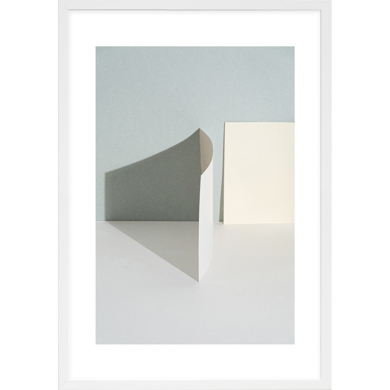 Clean Slate As An Object 3 Print by Svetlana Smirnova, 20" H x 14" W x 1.25" D, White Framed