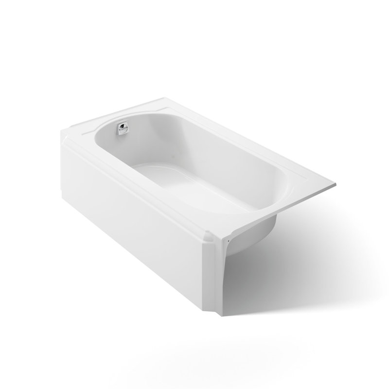 Memoirs® 60" x 32" Alcove/Tile in Soaking Cast Iron Bathtub, White