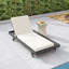 Chaise longue avec espace disponible d'un côté, chaise longue avec coussin triple pliable-1266675889-1266675891