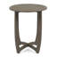 Table d'appoint d'extérieur ronde en bois d'acacia-130481183