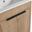 Meuble-lavabo autoportant 24 po avec lavabo en céramique blanche