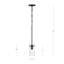 Luminaire suspendu transitionnel 1 lumière Devonshire-1853869387