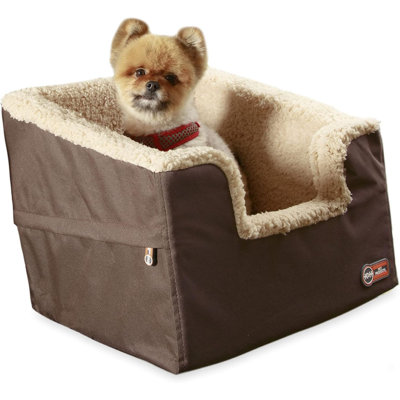 Siège d'auto pour chien Bucket Booster - Petit - Brun clair