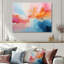 «Pink Bliss Sunset Celebration», art mural abstrait-233614377-233615313
