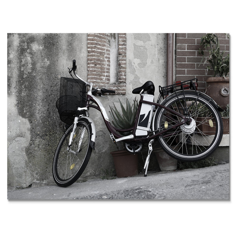 Vélo de style rétro - reproduction de cadre photo sur toile, H 8 po x l 12 po x P 1 po, Toile tendue