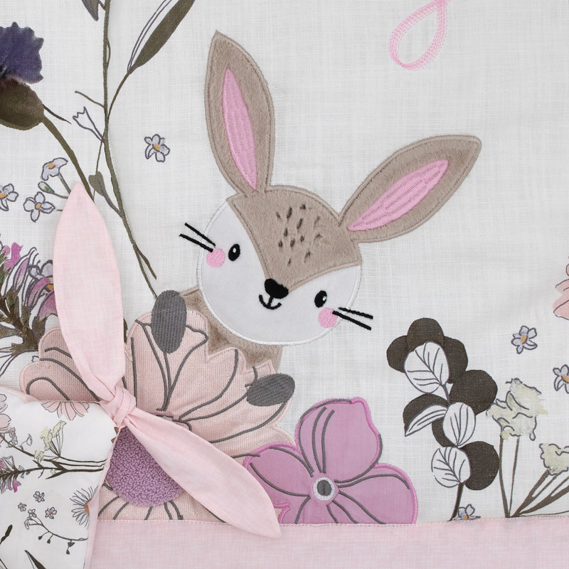 Ensemble de literie pour lit de bébé 4 pièces NoJo Keep Blooming Evelise