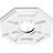 40"OD x 3"ID x 14"C x 1"P Logan Architectural Grade PVC Contemporary Ceiling Medallion-36075136