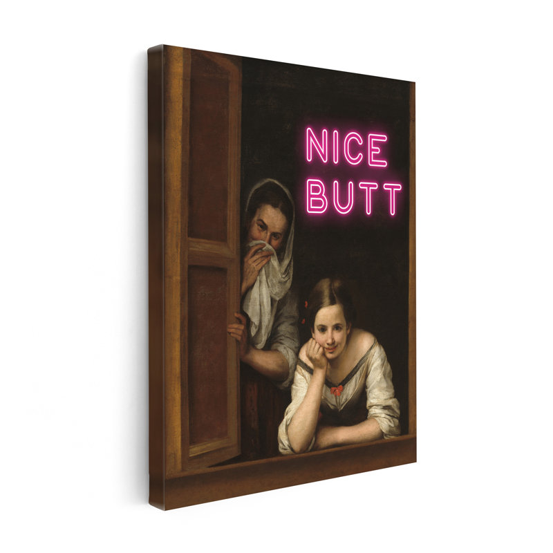 Nice Butt, 12"H x 16"W, Canvas, Unframed