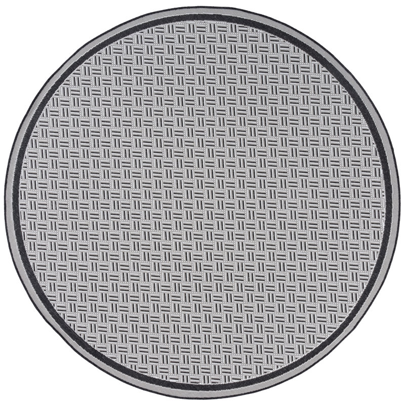 Terrace 800 Geometric Indoor/Outdoor Rug, Round 6'7"