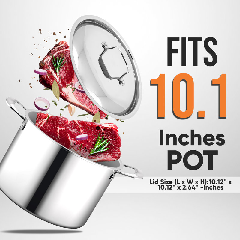 NutriChef Stainless Steel Lid