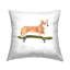 Coussin Hipster Skateboarding Corgi par Annie Warren-103965751