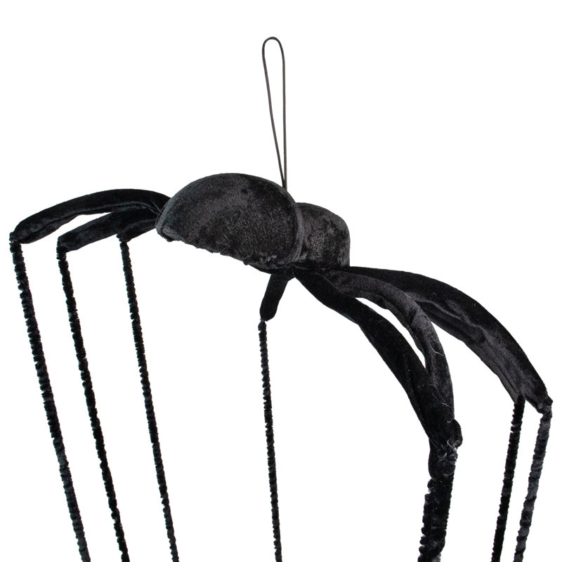 Décoration d'Halloween araignée noire 6 pi