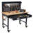 48'' W Manufactured Wood Top Height-Adjustable Workbench with Wheels