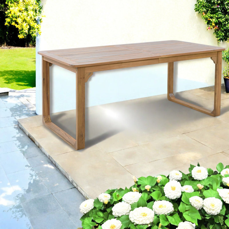 Ensembles de salle à manger de patio moderne, 7 chaises en corde d'acacia pour l'extérieur