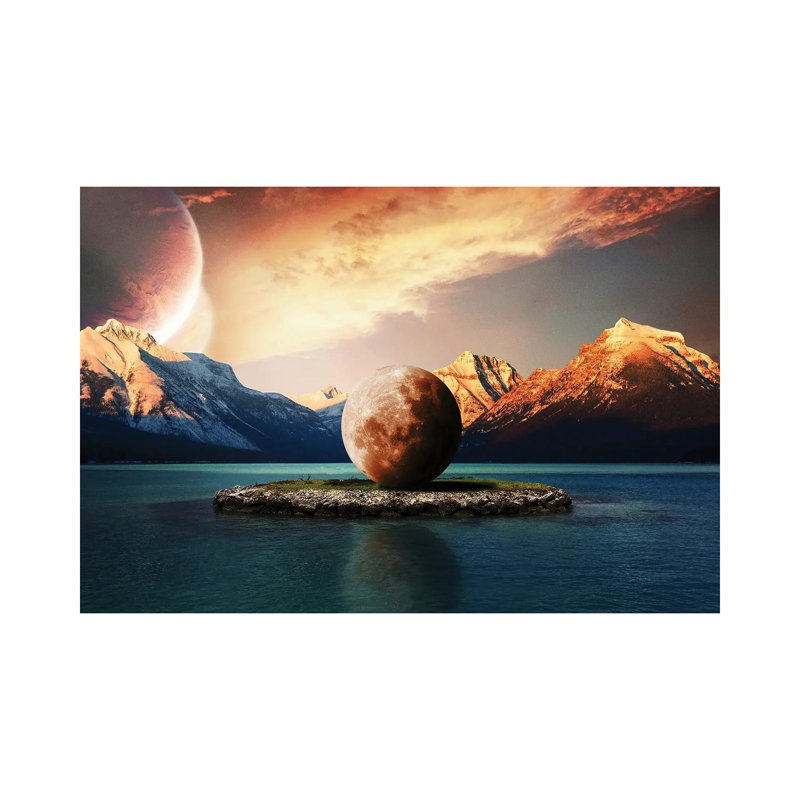 Island by Milos Karanovic - Wrapped Canvas Painting, 20.32 cm H x 30.48 cm W