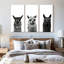 Trio Alpaca, reproduction d'art sur toile-1469618085