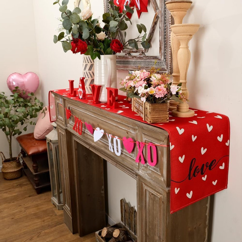 Chemin de table Saint-Valentin Love Heart