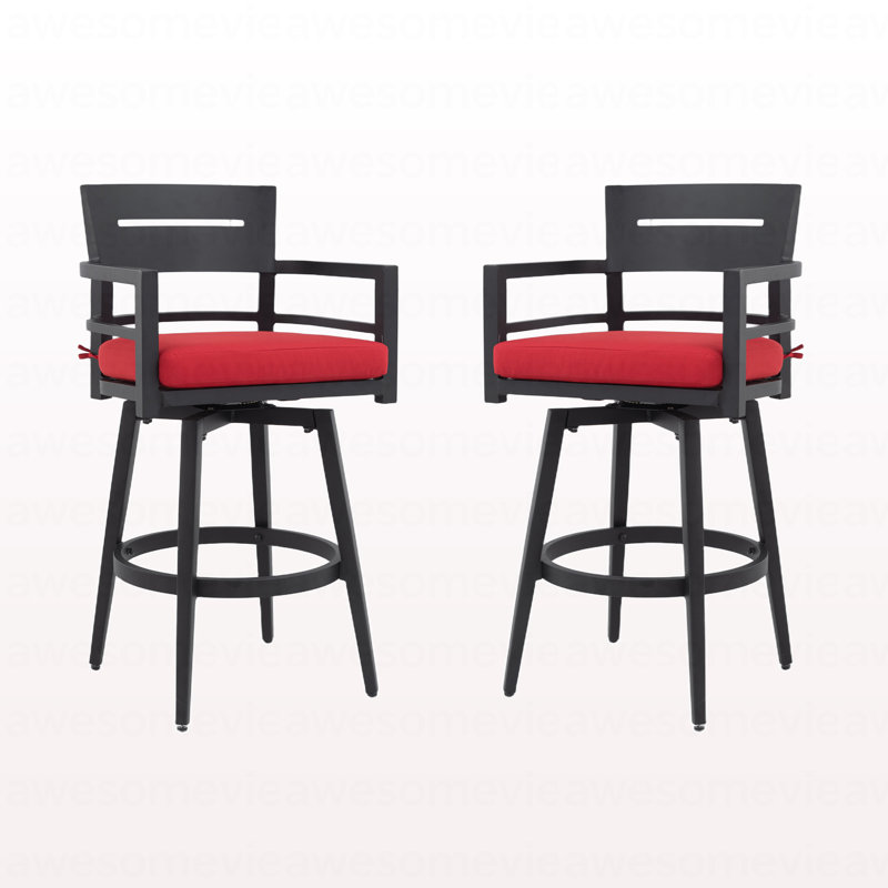 Chaises de bar pivotantes 2 pièces Modern Modern