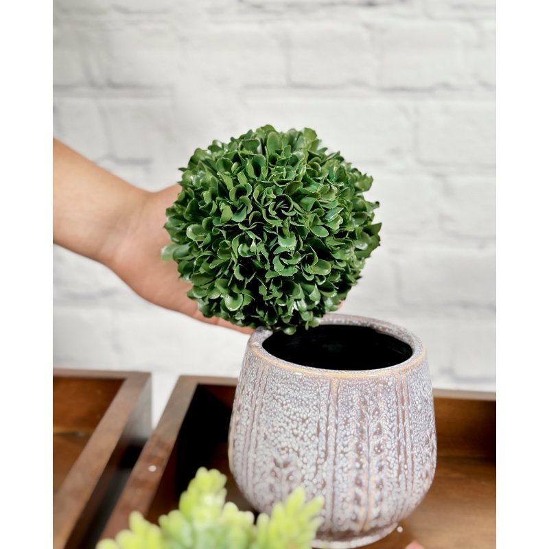 Jardinière en céramique 4,5 po, pot de fleurs en céramique, plante décorative, lavande, Bleu