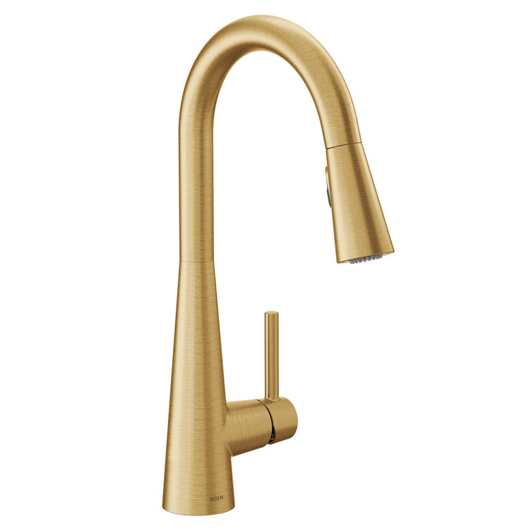 Moen Sleek Pull Down Single Handle Kitchen Faucet with Power Boost Technology and Duralock