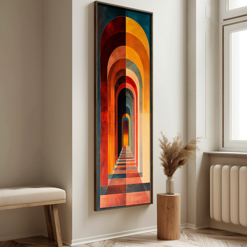 Élégante peinture décorative en panneau de fibres à densité moyenne, 15,8 po x 47,2 po | 100% UV imprimé sur panneau de fibres à densité moyenne de 3 mm avec cadre durable en bois de pin 100% (épaisseur: 0,14 pouce) | Art mural parfait pour le salon, la chambre à coucher et le bureau