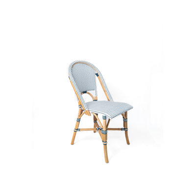 french Rattan Dining Chair – Handwoven Indoor Outdoor Patio Café Seating