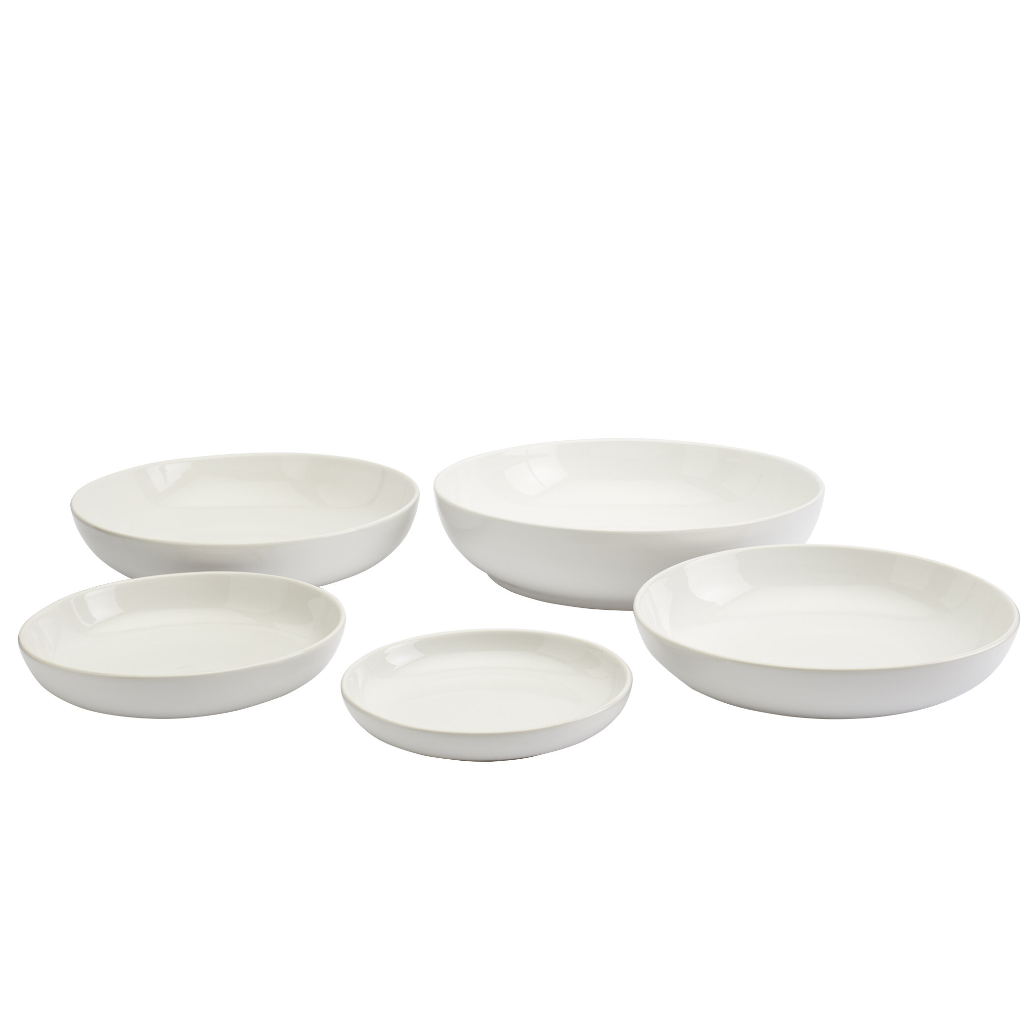 Whiteware Moon & Star Serving Bowl Set