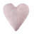 Heart Solid Colour Cotton Blend Reversible Throw Pillow