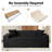 Boneless 80" Loveseat Sofa with Deep Seat – Spacious Corduroy Compression Cloud Couch for Bedroom, Dorm, Apartment-374721723