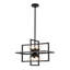 Lustre géométrique industriel Spoutnik à 8 lumières de style lanterne